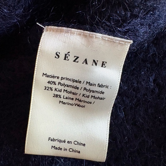 Sezane Basile cardigan blue Navy - Picture 4 of 6